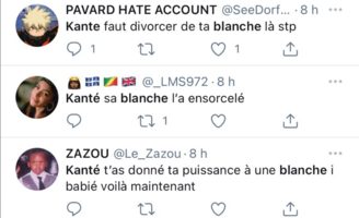 Kanté attaqué par les racistes anti-blanc...