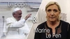 Le Pen dénonce les ingérences du pape en politique