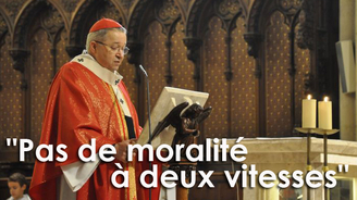 Le cardinal Vingt-Trois aux élus : « Il n’y a pas de moralité à deux vitesses »
