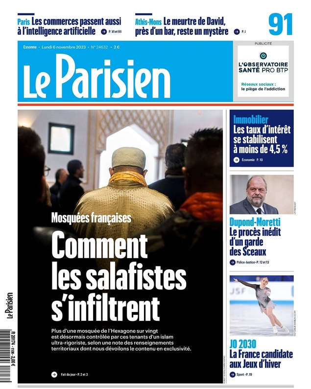 Plus d’une mosquée sur vingt en France est désormais contrôlée par les salafistes : en 2023, une vingtaine ciblées par des tentatives de prises de...