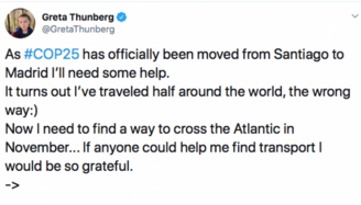 Greta Thunberg appelle à l’aide, coincée au pays de Donald Trump !