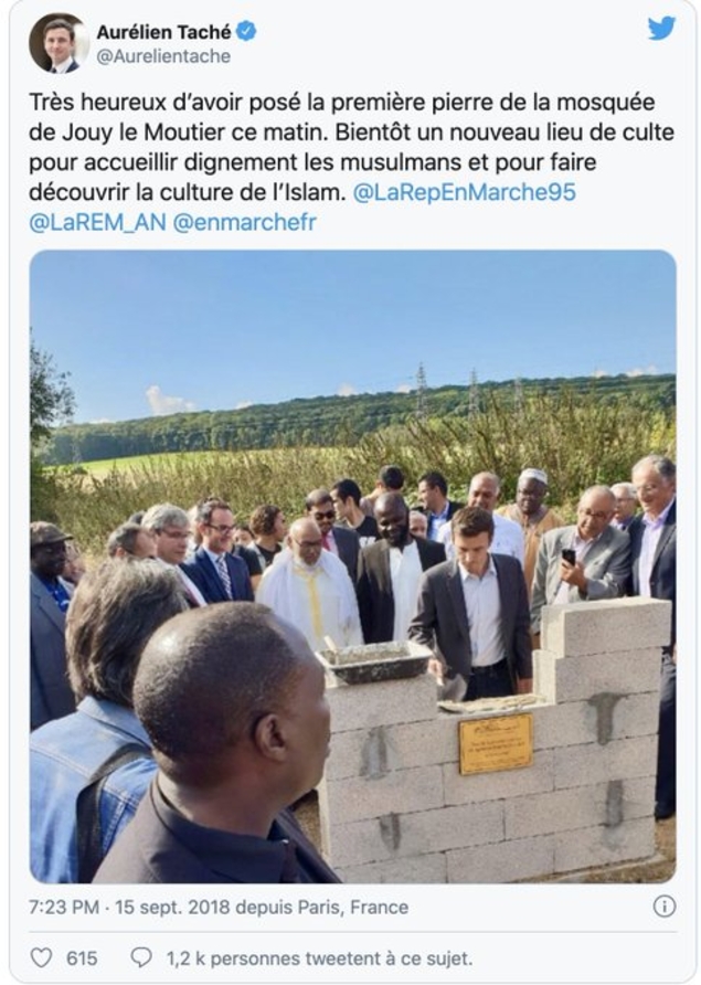 Le député Aurélien Taché ne veut pas que vous sachiez qu’il a inauguré une mosquée salafiste