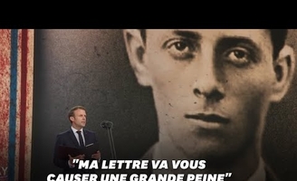 Emmanuel Macron lit (en partie) la lettre d’adieu d’Henri Fertet, jeune résistant catholique de 16 ans
