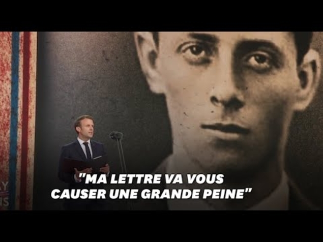 Emmanuel Macron lit (en partie) la lettre d’adieu d’Henri Fertet, jeune résistant catholique de 16 ans