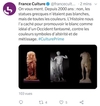 Statues grecques blanches : quand France Culture sombre dans le complotisme indigéniste